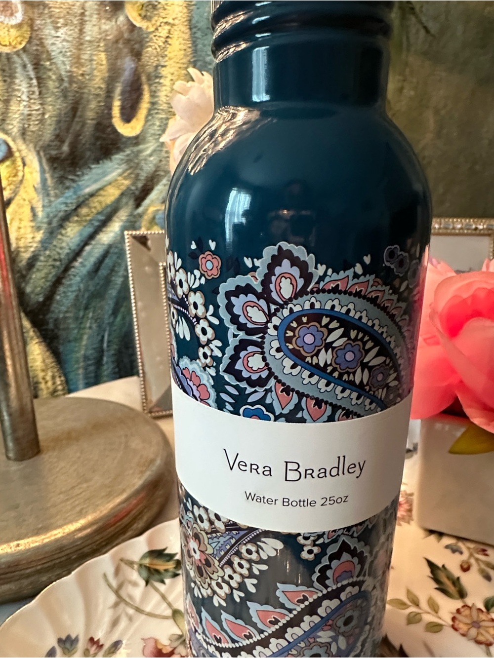 new Vera Bradley Stainless Steel Insulated Water Bottle 25 oz